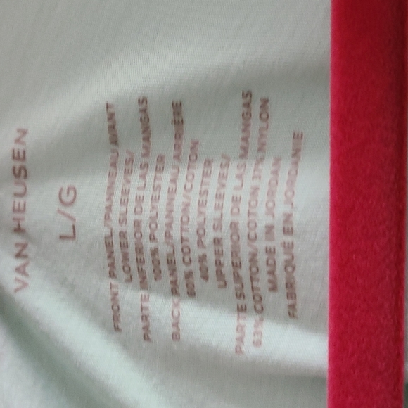 Van Heusen floral shirt elbow length lace sleeve L - Picture 3 of 6